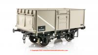 7F-030-054 Dapol 16 Ton Steel Mineral Wagon number B153458 in BR Grey - riveted Dg 1/109